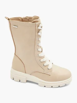 Beige High Lace Boot