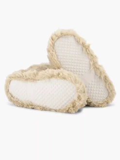 Beige High Slipper Plush