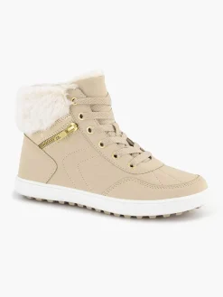 Beige High Sneaker