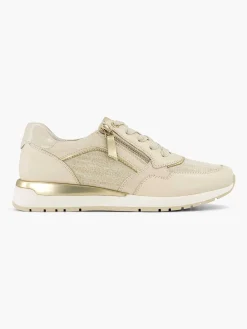 Beige Leather Comfort Sneaker