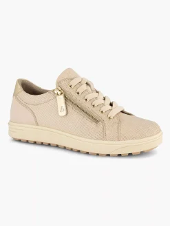 Beige Leather Sneaker