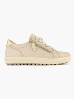 Beige Leather Sneaker