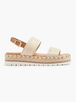 Beige Platform Sandal