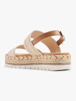 Beige Platform Sandal