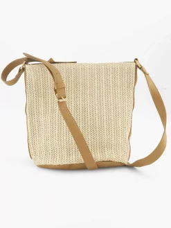 Beige Shoulder Bag Braided