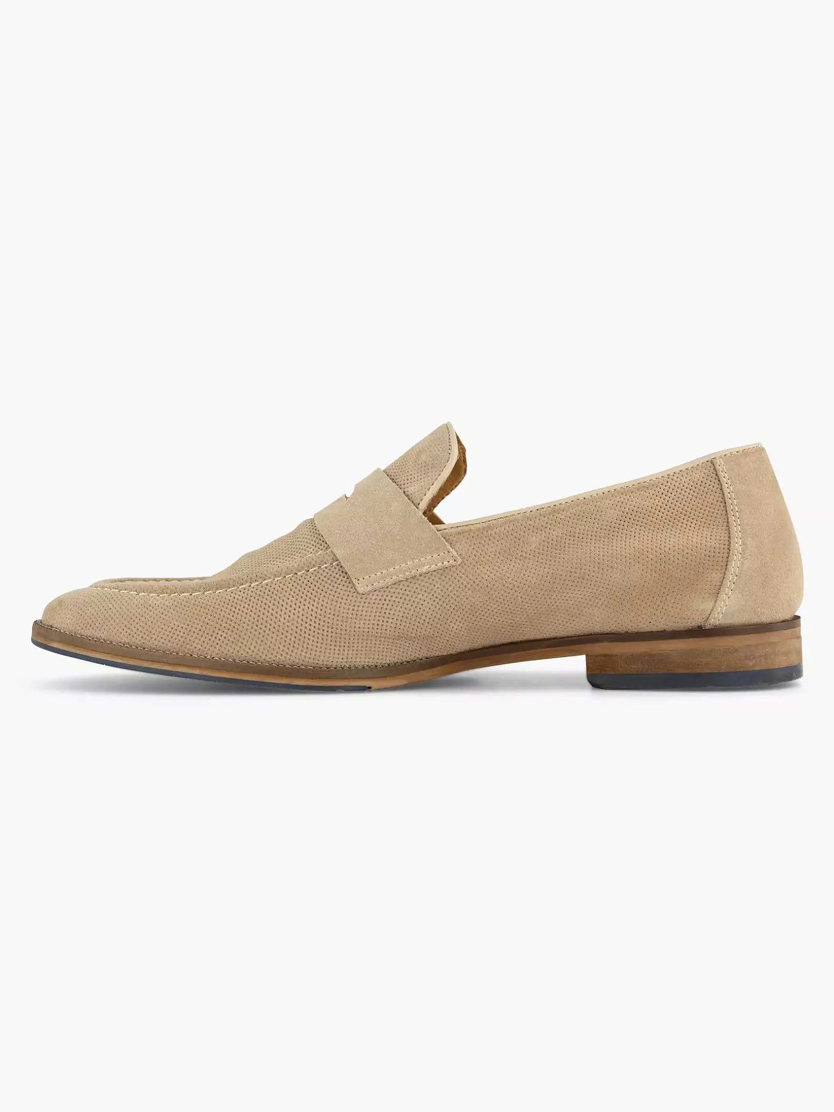 Beige Suede Slip-On