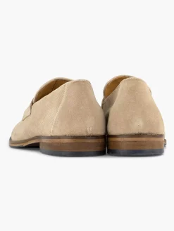 Beige Suede Slip-On