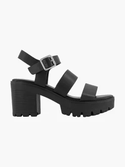 Black Chunky Sandalette