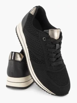 Black Comfort Sneaker Knitted
