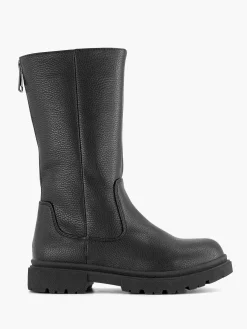 Black High Boot Zipper