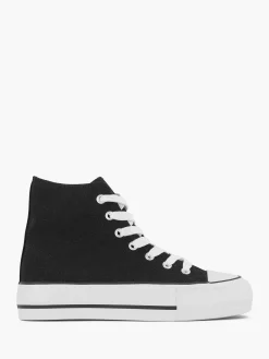 Black High Canvas Sneaker