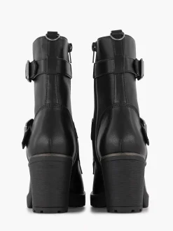 Black Lace Up Boot Heel