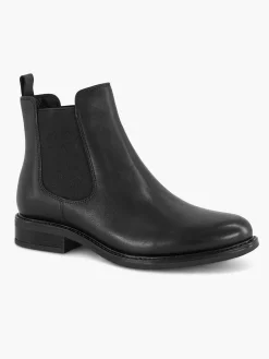 Black Leather Chelsea Boot