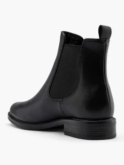 Black Leather Chelsea Boot