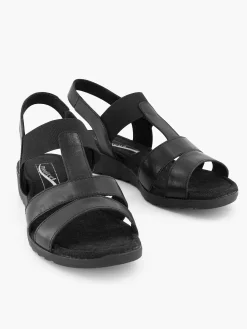 Black Leather Sandal