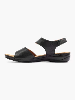 Black Leather Sandal