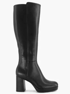 Black Long Boot Heel