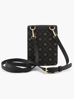 Black Phone Bag Print