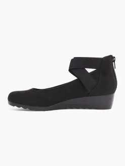 Black Pump Wedge Heel