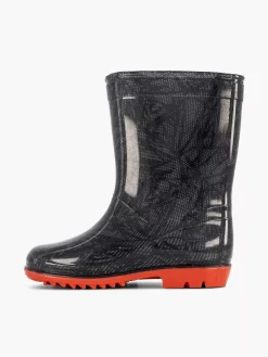 Black Rain Boot Spiderman