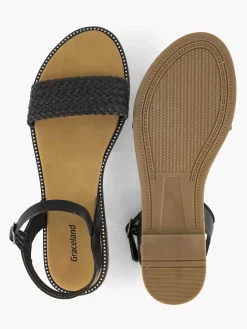 Black Sandal Braided