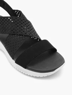 Black Sandals Neon Star