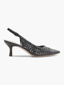 Black Slingback Pump