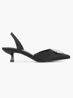 Black Slingback Rhinestones