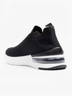 Black Slip-On Rhinestones