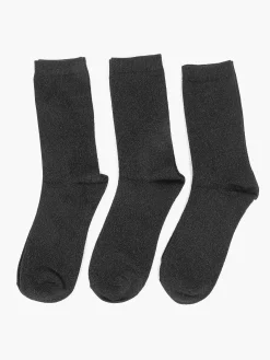 Black Socks 35-42 3 Pack