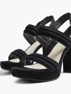 Black Suede Sandalette