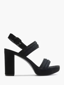 Black Suede Sandalette