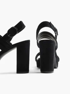 Black Suede Sandalette