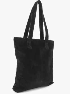 Black Suede Shoulder Bag