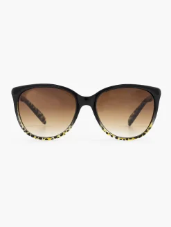 Black Sunglasses With Leopard Print