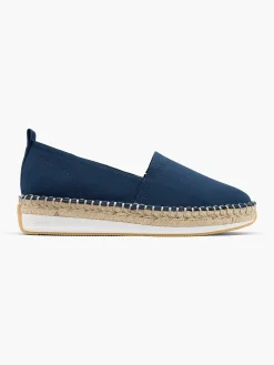Blue Platform Espadrille