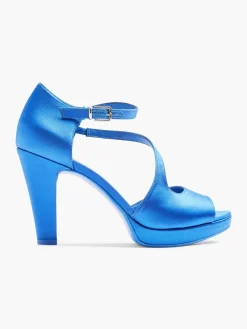 Blue Pump Satin