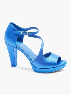 Blue Pump Satin