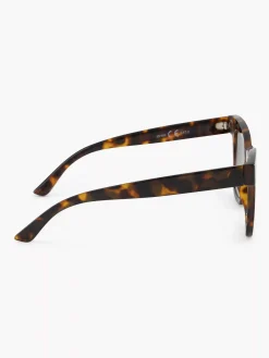 Brown Cat Eye Sunglasses Print