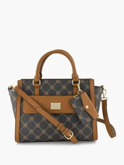 Brown Handbag Print