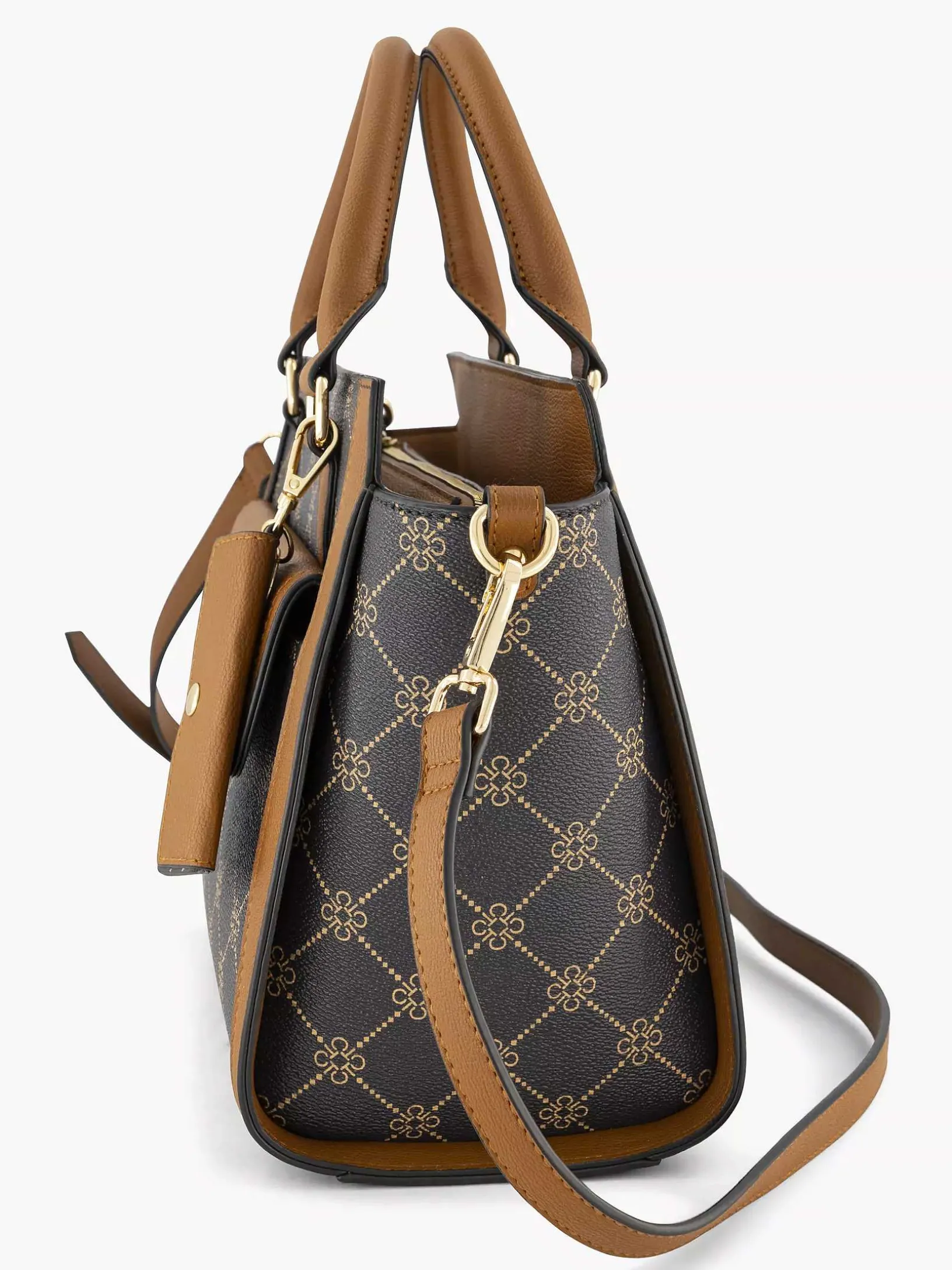 Brown Handbag Print