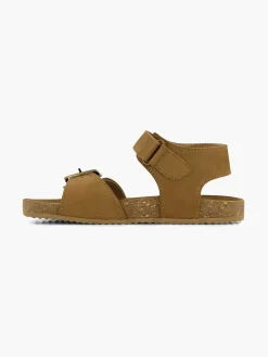 Brown Leather Sandal Velcro