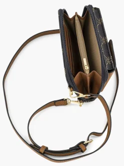 Brown Phone Bag Print