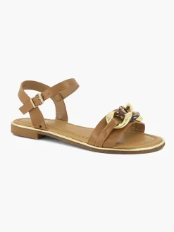 Brown Sandal Decorative Necklace