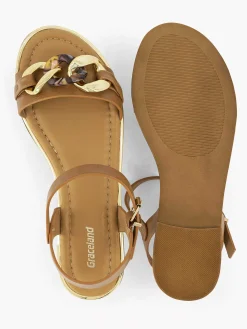 Brown Sandal Decorative Necklace