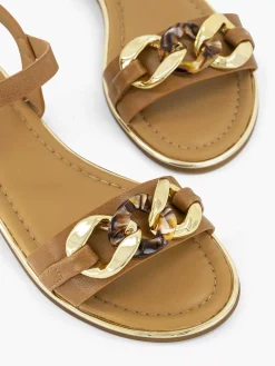 Brown Sandal Decorative Necklace