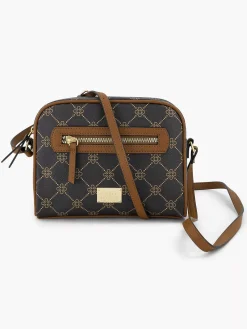 Brown Shoulder Bag Print