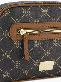 Brown Shoulder Bag Print