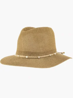 Brown Wicker Beach Hat