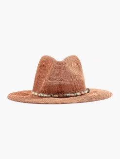 Brown Wicker Beach Hat